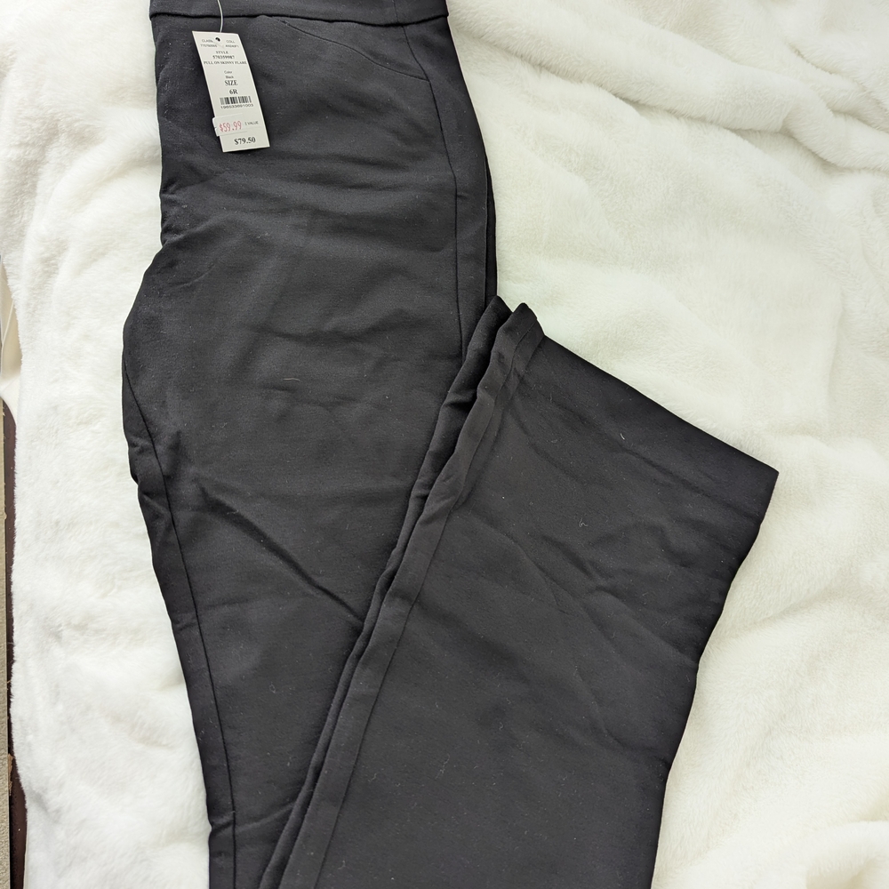 White House Black Market Black Boot Cut Pants